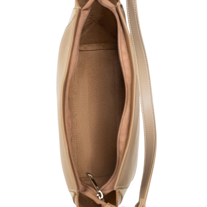Elegant Dark Beige Shoulder Handbag