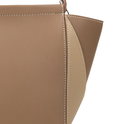 Elegant Dark Beige Shoulder Handbag
